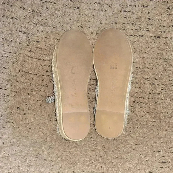 SAM EDELMAN-Carleigh Blue Chambray Denim Lace Up Espadrilles-Sz 8-Excellent - Picture 7 of 7